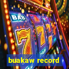 buakaw record